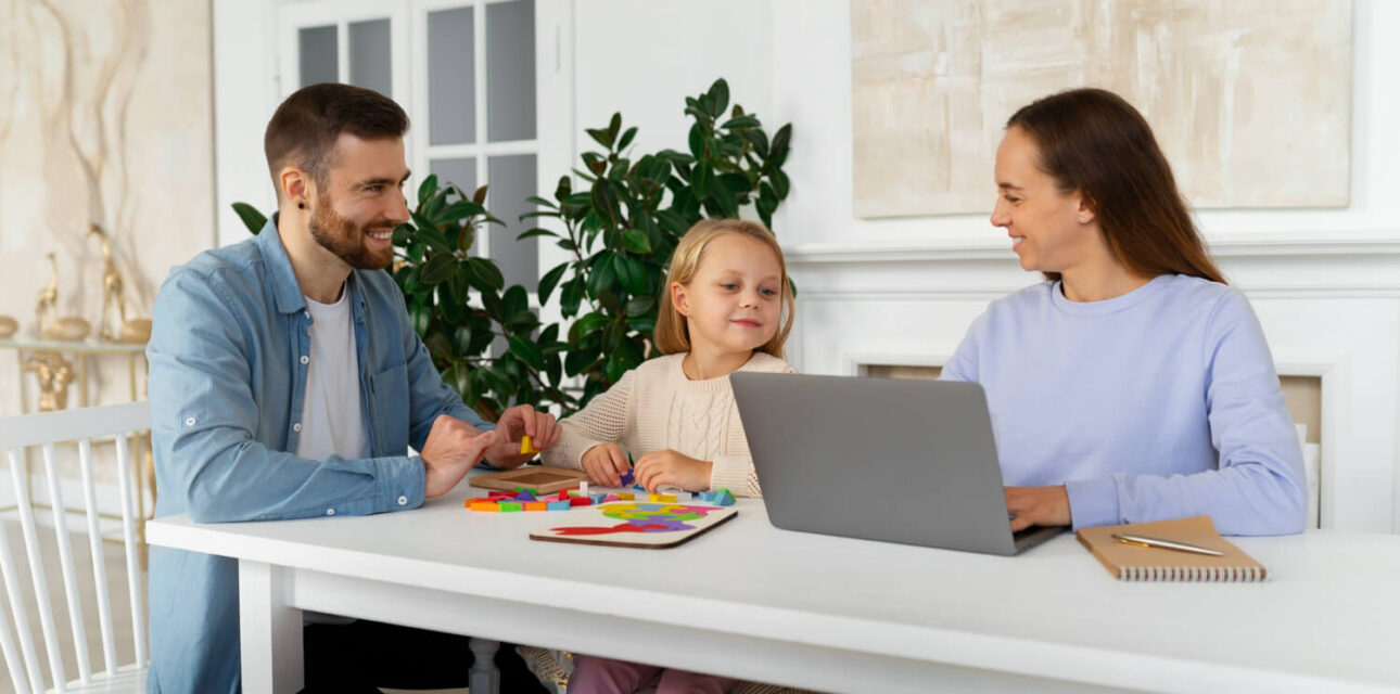 Family preparing for an IEP meeting.